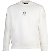 Armani Exchange Sweat-shirt taupe / blanc