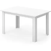 Vicco Table de salle à manger Karlos Blanc 140x90cm, Model 26827