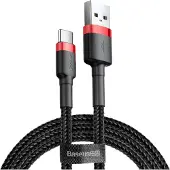 Baseus Cafule 2A 3M Usb to Usb-C Cable (Red/Black)