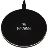 Skross 40774 Wireless Charger 10, noir - chargement pratique sans fil pour les appareils compatibles Qi