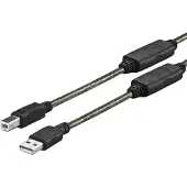 VivoLink PROUSBAB10 - câble USB (10 m, USB A, USB B, 2.0, mâle/mâle, noir)