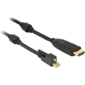 DeLOCK - Câble adaptateur - Mini DisplayPort mâle pour HDMI mâle - 2 m - noir - support 4K
