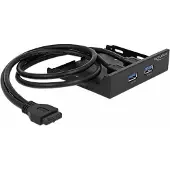 DeLOCK 2x Hub USB 3.0 en façade, Boîtier PC : accessoires