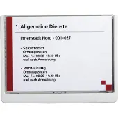Durable Plaque de porte CLICK SIGN, DIN A5, blanc en plastique de haute qualité