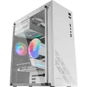 Mars Gaming Mc100 Frgb Crystal Boîtier tour PC Blanc Blanc One Size
