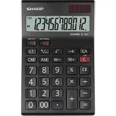 Sharp Calculateur EL125TWH (Fonctionnement sur piles, Panneau solaire)