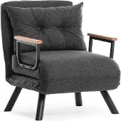 Hannah Home , Sando Single - Dark Grey, canapé-lit 1 place, 100 % MÉTAL, gris foncé, 175 x 60 cm