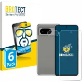 BROTECT Protection Clair (6 pcs, Google Pixel 8), Téléphone portable : film de protection, Transparent
