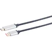S-Impuls Câble de connexion PROFESSIONAL DisplayPort vers HDMI 3.0m SP03-21045 (3 m), Câble vidéo, Noir