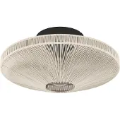 Eglo Plafonnier - Ø 38 cm - Crème - Noir - Cordage - Acier