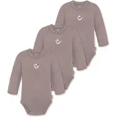 Normani Barboteuse / body 'Tuai' taupe / blanc