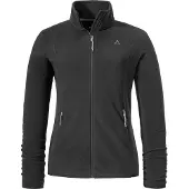 Schöffel Veste en polaire fonctionnelle gris argenté / noir