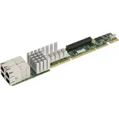 Supermicro AOC-UR-i4XT 1U Ultra Riser - adaptateur réseau, Serveur : accessoires, Vert