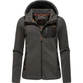 MARIKOO Veste en polaire 'Mount Iwaki' anthracite / orange / noir