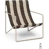 Ferm Living Desert Chaise Longue Cashmere | Off-White|Chocolate