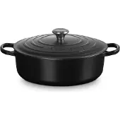 Le Creuset Cocotte Le Creuset Low Mat Black 30 cm (6,2L)