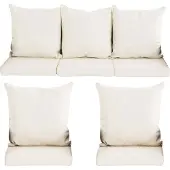 CLP Set de housses de coussin Garniture Fisolo ronde