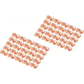 Digitus Clips de couleur pour câbles patch 100pcs Orange