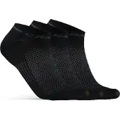 Craft Chaussettes Craft Unisex Core Dry Shaftless Sock 3-Pack Black-Pointure 34 - 36