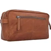 Chesterfield Trousse de toilette Wax Pull Up en cuir 29 cm, Trousse de toilette, Marron