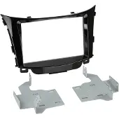 ACV Cadre d'autoradio Hyundai 2 DIN noir brillant