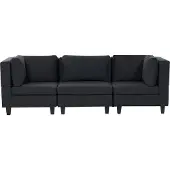 Beliani Canapé Modulable Unstad Noir Symétrique