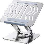 Wozinsky WRS-CPY84SS Support d'ordinateur portable en aluminium, Support pour notebook, Argent