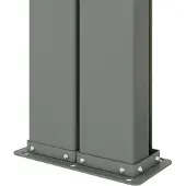 vidaXL Store latéral extensible noir 117x1200 cm