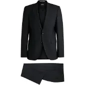 BOSS Costume deux pièces Regular en laine stretch