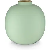 Pip studio Vase Pip Studio Metal Matt Bright Green 23cm