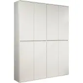 Trendteam Vestiaire multifonction Nevada 8 portes blanc mélaminé L/H/P env. 148/191/34 cm