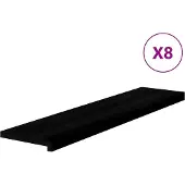 vidaXL Marches d'escalier 8 pcs marron foncé 110x30x2 cm chêne massif