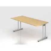 Hjh OFFICE PRO NS19 Schreibtisch ahorn rechteckig