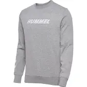 Hummel Sweat de sport 'ELEMENTAL' gris chiné / blanc