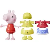 Pipsa Possu Figurine Peppa Pig à habiller avec 6 accessoires de mode faciles à enfiler, poupée de 15 cm, jouets préscolaires pour filles et garçons de 3 ans