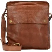 Harold's Cuir sac à épaule bandoulière Submarine Crossbag Cognac brun