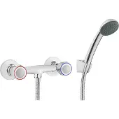 Deante Wall-mounted shower faucet with shower set