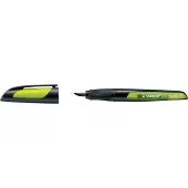 Stabilo EASYbuddy A stylo-plume, droitier, noir/citron vert largeur de plume : A, stylo pour apprendre à (1x)