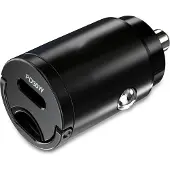 Mobilize Chargeur de voiture USB-C, Adaptateur pour véhicule, Noir
