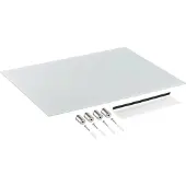 Speaka Professional Panneau d'affichage SP-BWM-200 (L x H) 600mm x 450mm Blanc lisse Incl. bac de rangement (60 x 45 cm)
