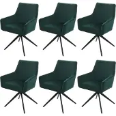 Mendler Chaise de salle à manger -L91 (lot de 6)