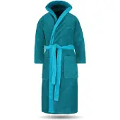 Normani Peignoir long bleu