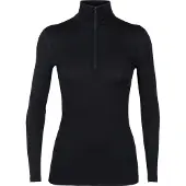 Icebreaker Merino 200 Oasis Long Sleeve Base Layer Noir L Femme