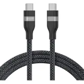 Anker Câble Usb-c Vers Usb-c Tressé Bio Souple 18 M 240 W Noir