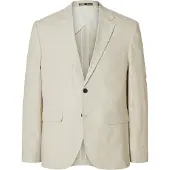 Selected Regular Fit Blazer À Simple Boutonnage Homme Beige 50