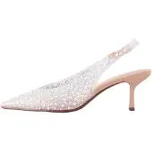 Next Escarpins à bride arrière transparent / blanc