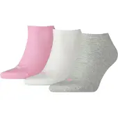 Puma Lot De 3 Paires De Socquettes De Sport Unies Et Unisexes Puma, Sale, Prism Rose, 35-38