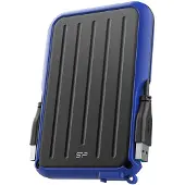 Silicon Power A66 disque dur externe 1000 Go Noir, Bleu