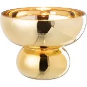 J-Line Bol sur pied arrondi verre doré