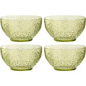 J-Line Boite 4 bols plastque vert